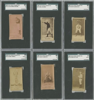 1887 N172 Old Judge Cigarettes SGC-Graded Collection (6 Different)